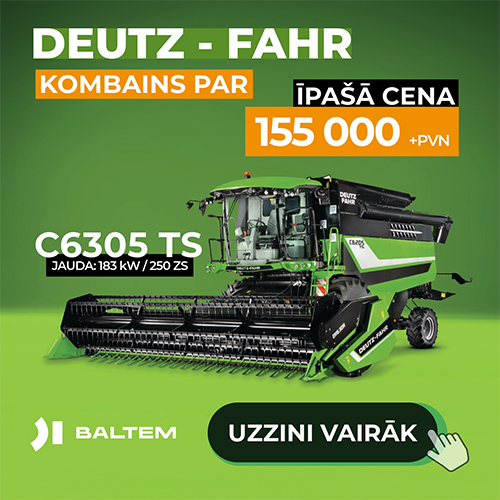 Deutz-Fahr C6305TS kombains par 155000 € + PVN 